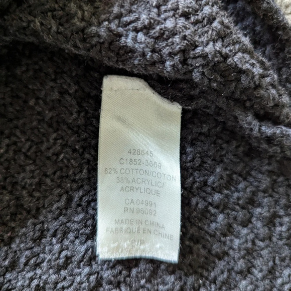 Hilary Radley Women's Cowl Neck knitted Long Sleeve Sweater Top cotton blend - Picture 9 of 10